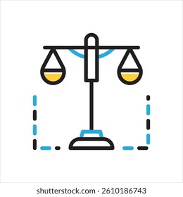 Vector multi color icon for constitutional