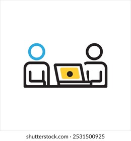 Ícone de vetor com várias cores para Consultoria