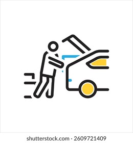 Vector multi color icon for consumers