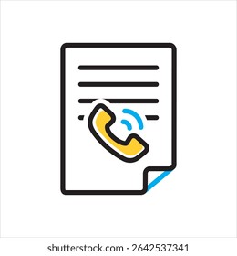 Vector icono multicolor para el formulario de contacto