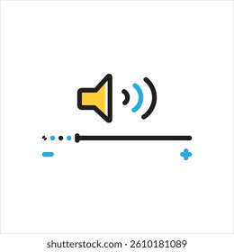 Vector multi color icon for control