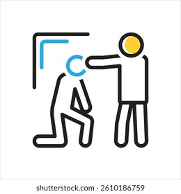 Vector multi color icon for convince