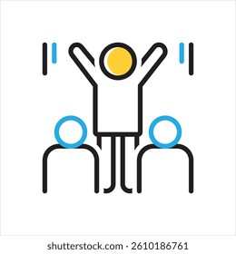 Vector multi color icon for convince