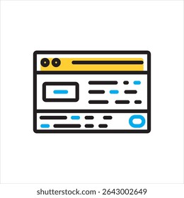 Vector multi color icon for cookies