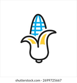 Ícone de vetor de várias cores para Milho