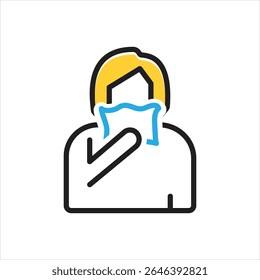 Vector multi color icon for cover