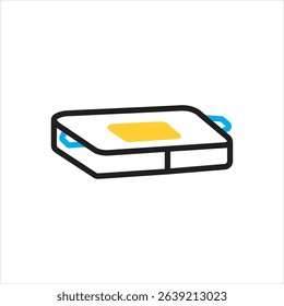 Vector multi color icon for crash pad