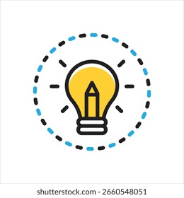 Vector icono multicolor para la creación