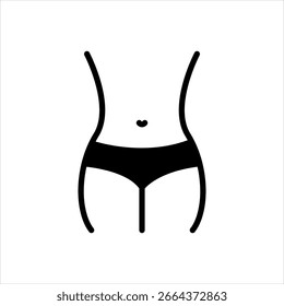 Icono multicolor del Vector para curvy