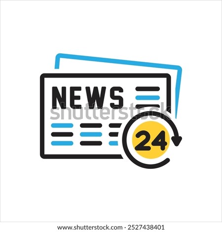 Vector multi color icon for daily