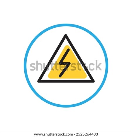 Vector multi color icon for danger