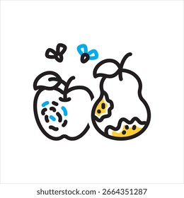 Vector multi color icon for defective