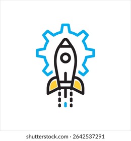 Vector multi color icon for deployment