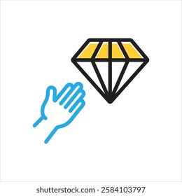 Vector multi color icon for desire