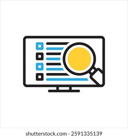 Vector multi color icon for detail