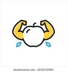 vector multi color icon for diet