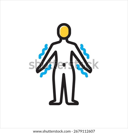 Vector multi color icon for diplegia