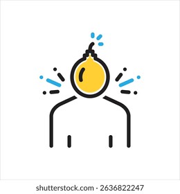 Vector multi color icon for disorder