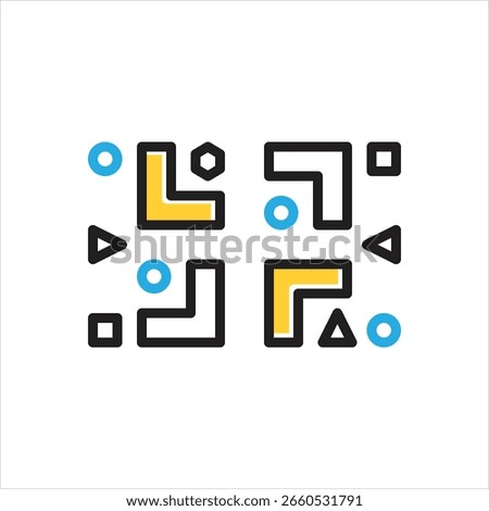 Vector multi color icon for diversity