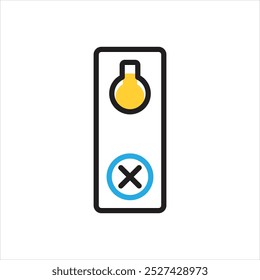 Vector multi color icon for do not disturb