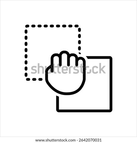 Vector multi color icon for drag handle