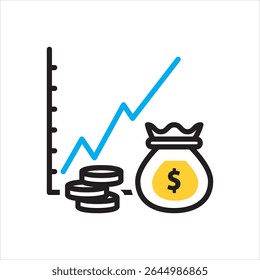 Vector multi color icon for drastically