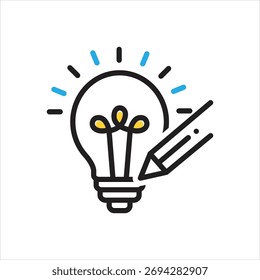 Ícone de vetor com várias cores para desenho