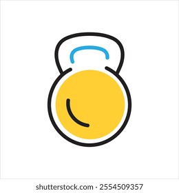 Vector multi color icon for dumbbell