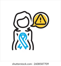 Vector multi color icon for early detection