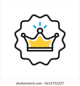 Vector multi color icon for elite