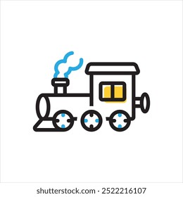 Vector multi color icon for engine