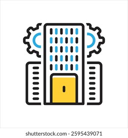 Vector multi color icon for enterprise