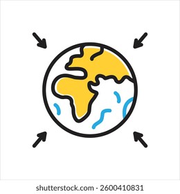 Vector multi color icon for entire