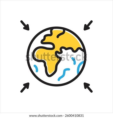 Vector multi color icon for entire