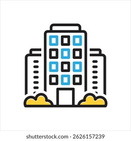 Vector multi color icon for estate