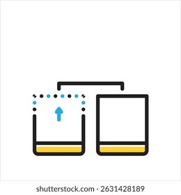 Vector multi color icon for even