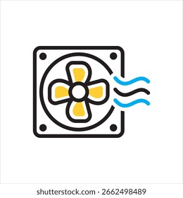 Icono multicolor del Vector para el escape