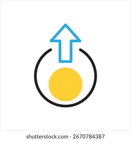 Ícone de vetor de várias cores para externo