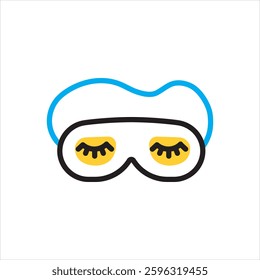 Vector multi color icon for eyepad