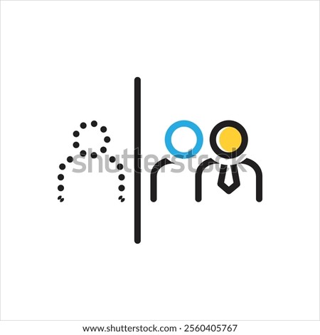 Vector multi color icon for favor