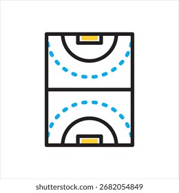 Vector multi color icon for field