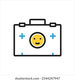 Icono multicolor del Vector para el equipo de primeros auxilios