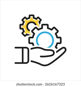 Vector multi color icon for formation