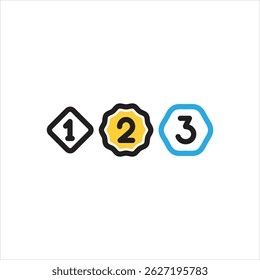 Vector multi color icon for former