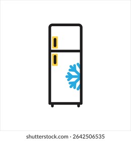 Vector icono multicolor para congelar