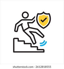 Vector multi color icon for general liability