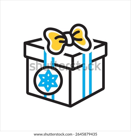 Vector multi color icon for gifts