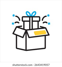 Vector multi color icon for giveaway
