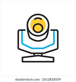 Vector multi color icon for gobo head