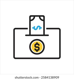 Vector multi color icon for grant
